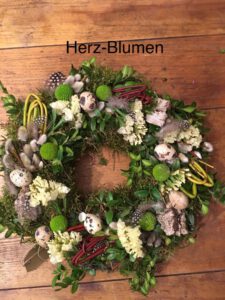 Ausgebucht! 03-03-24  Osterkranz binden mit Debby von Herz Blumen @ KREATIV HUHN Frankfurt
